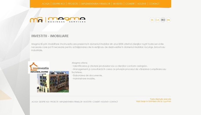 Creare site de prezentare firma - Magma - layout site, investitii imobiliare.jpg